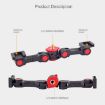 Dual Cold Shoe Mount Adapter Magic Arm Extension Bar Bracket Stand - 7