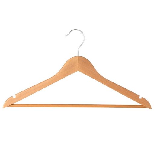 Solid Wooden Clothes Rack Anti-skid Clothes Hanger (Eucalyptus Grade 1) - 1