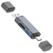 ADS-307 Data Transfer OTG Adapter USB/Type-C/Micro Plug Reader - 3