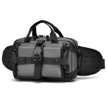 WEIXIER Y9580 Men Sports Waterproof Waist Pack - Gray - 1
