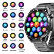 F200 Smart Health Watch ECG Blood Sugar Monitoring 1.55" Screen Black Leather - 5