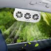 USB Car Window Exhaust Fan - Black - 2