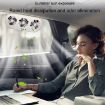 USB Car Window Exhaust Fan, Solar Black - Air Circulation Cooling Ventilation Fan - 6