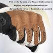 SULAITE Motorcycle Riding Gloves, Size L - Gray - 4