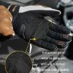 SULAITE Motorcycle Riding Gloves, Size L - Gray - 6