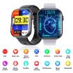 Smart Watch F70 2.1" Blood Sugar/Oxygen Monitor, SOS Alarm - Black Silver - 2