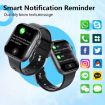 Black Leather F70 Smart Watch with Blood Sugar/Oxygen Monitoring - 4