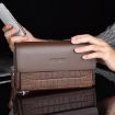 WEIXIER W129 Men Magnetic Buckle Clutch Bag - Brown - 2