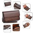 WEIXIER W129 Men Magnetic Buckle Clutch Bag - Brown - 4