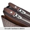 WEIXIER W129 Men Magnetic Buckle Clutch Bag - Brown - 5