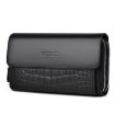 WEIXIER W129 Men Magnetic Buckle Clutch Bag - Black - 1