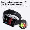 Black Milan Smart Watch with Bluetooth Calls/ECG/Blood Analysis - 9