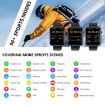 Black Silicone Smart Watch with Bluetooth Calls/ECG/Blood Analysis - 3