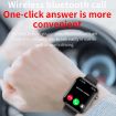 Black Silicone Smart Watch with Bluetooth Calls/ECG/Blood Analysis - 7