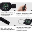 Outdoor Survival Whistle Compass with Mountaineering Buckle - 5