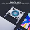 R- JUST HZ44 Aluminum Alloy Laptop Cooling Stand - Black - 7