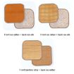 Double Thickened Cooling Mat Seat Cushion 35x35cm (Carbonized Bamboo) - 3