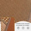 Double Thickened Cooling Mat Seat Cushion 35x35cm (Carbonized Bamboo) - 6