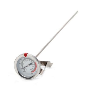 40cm Stainless Steel Thermometer with Pot Clip for Cooking and Frying - 1