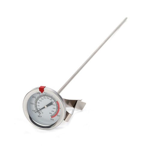 40cm Stainless Steel Thermometer with Pot Clip for Cooking and Frying - 1