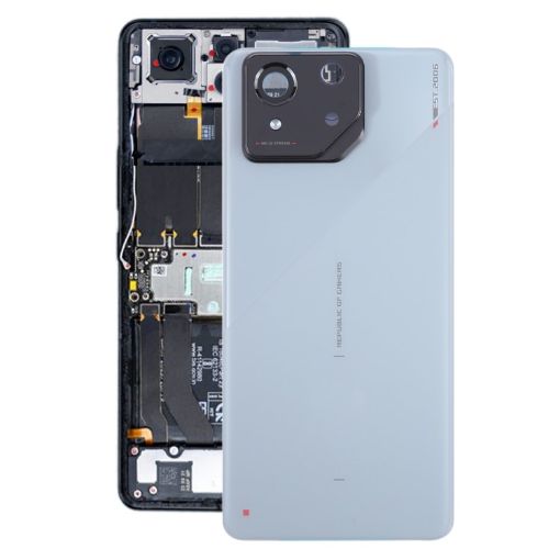 Asus ROG Phone 8 AI2401 Glass Battery Back Cover with Camera Lens - Grey - 1