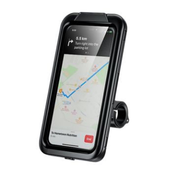 Waterproof Motorcycle Box Mobile Phone Holder - Outdoor Cycling (M18L-B1) - 1