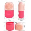 Facial Massage Silicone Ice Mold (Pink Rose Red) - 8