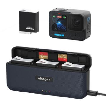 AMagisn Fast Charge Hub for GoPro HERO12/11/10/9 Black - 1