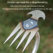 4-Tooth Dual Purpose Weed Remover Tool - 29cm Length - 6