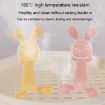 Bunny Baby Teether BPA Free Silicone Teether - Pink - 6