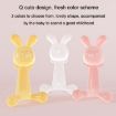 Bunny Baby Teether BPA Free Silicone Teether - Transparent - 4