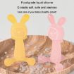Bunny Baby Teether BPA Free Silicone Teether - Transparent - 5