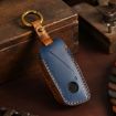 2024 BMW X7 Hallmo Cowhide Car Key Protection Cover - Blue - 1