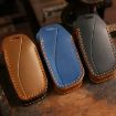 2024 BMW X7 Hallmo Cowhide Car Key Protection Cover - Blue - 2