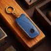 2024 BMW X7 Hallmo Cowhide Car Key Protection Cover - Blue - 6