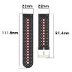 Suunto Race S Silicone Watch Band - Grey Black - 8