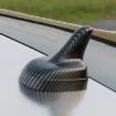 Black Carbon Shark Fin Antenna Roof Tail Wing - Car Decoration - 4