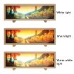 Wooden Acrylic Atmosphere Lightbox Night Light (Walnut) - 4