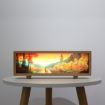 Wooden Acrylic Atmosphere Lightbox Night Light (Walnut) - 7