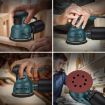 8pcs/Set US Plug Small Polishing Sandpaper Machine Electric Disc Sander - 7