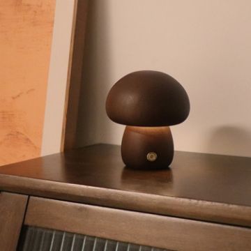 Mushroom Night Light Touch Control Dimmable Bedside Lamp - 1