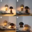Mushroom Night Light Touch Control Dimmable Lamp - C Type Beech - 4