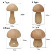 Mushroom Night Light Touch Control Dimmable Lamp - Beech Style - 3