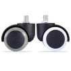White M10 Screw Swivel Chair Wheels - Office Chair Casters - 3