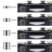 PS5 Gamepad Metal Buttons Set - 20pcs Mushroom Head Magnetic Base Cross Keys - 5