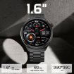 LEMFO LF38 Smart Watch 1.6" IPS Screen Blood Oxygen Monitor Silver - 6