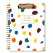2025 Board Clip A4 English Notebook Coil Diary Planner - Polka Dot - 1