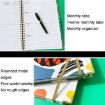 2025 Board Clip A4 English Notebook Coil Diary Planner - Polka Dot - 6