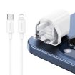 USAMS CC227 20W Fast Charging Charger Set - USB-C to 8 Pin - UK Plug - 3