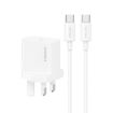 USAMS CC227 20W Fast Charging Charger Set, USB-C to USB-C (UK Plug) - 1